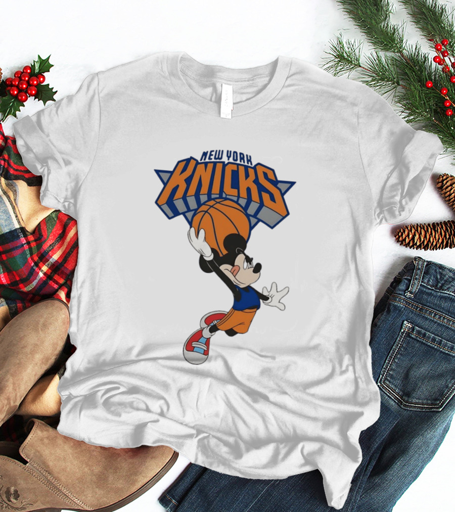 Mickey Mouse NBA New York Knicks Basketball Player Disney T-Shirt