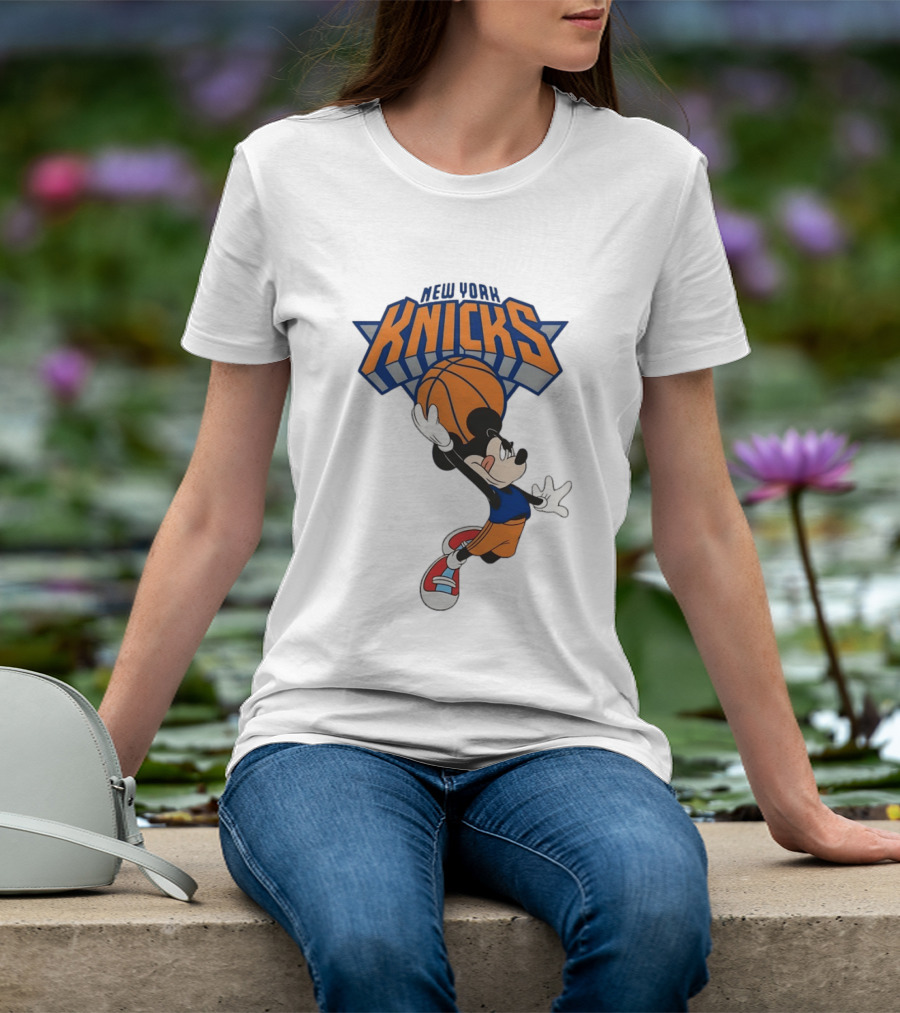 Mickey Mouse NBA New York Knicks Basketball Player Disney T-Shirt