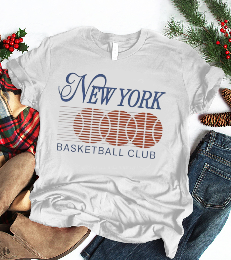New York Basketball Club Vintage Retro Hoops T-Shirt
