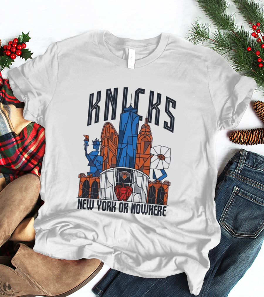 Knicks New York Or Nowhere Skyline 2026 T-Shirt
