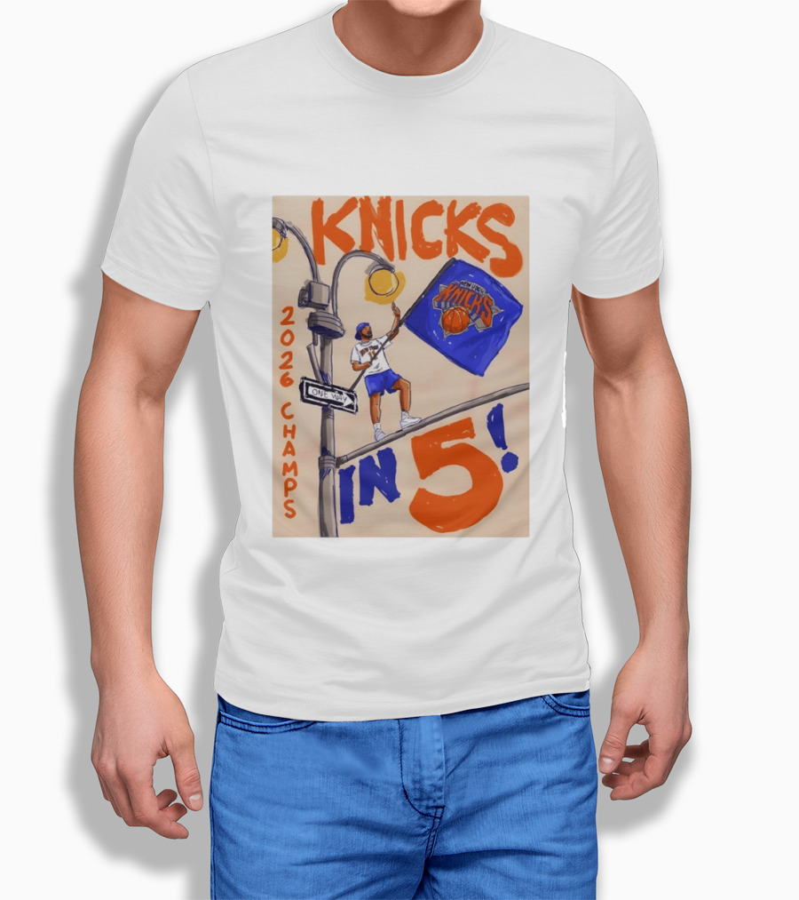 Jalen Brunson New York Knicks 2026 Champs Knicks In 5 Basketball Team T-Shirt
