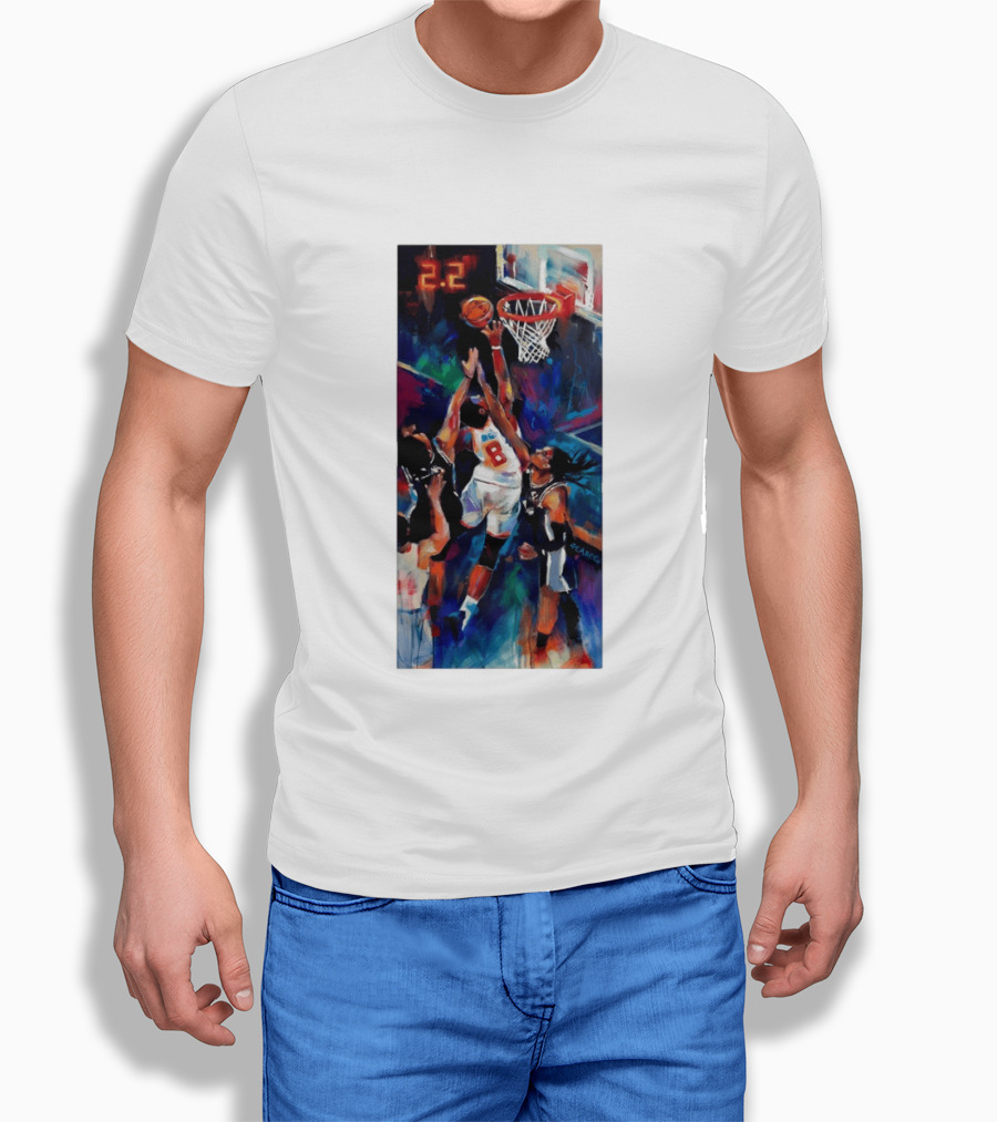 OG Anunoby Tip In 2.2 New York Knicks NBA Basketball Player Action T-Shirt