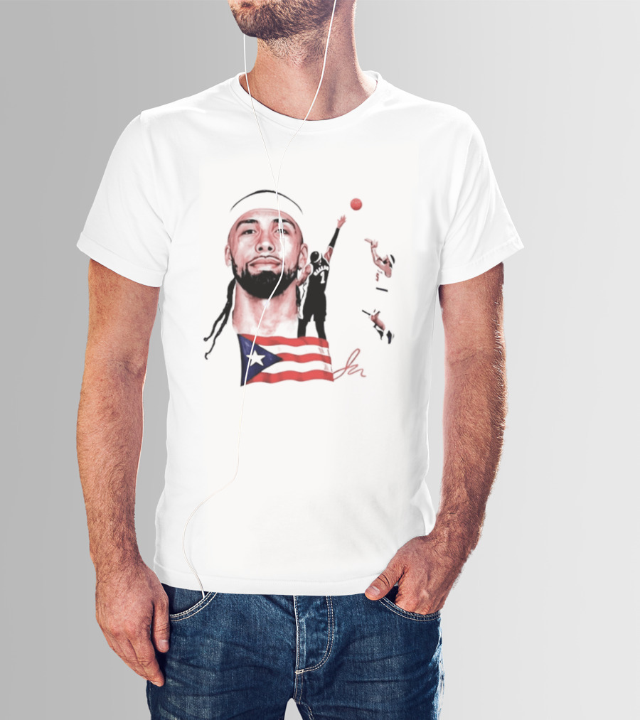 Jose Alvarado Puerto Rican Flag New York Knicks Basketball T-Shirt