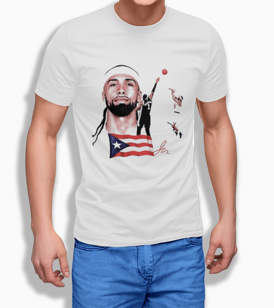 Jose Alvarado Puerto Rican Flag New York Knicks Basketball T-Shirt