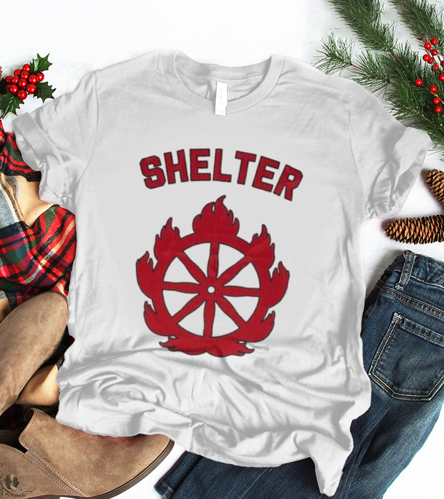 Shelter Mantra 95 Flaming Wheel T-Shirt