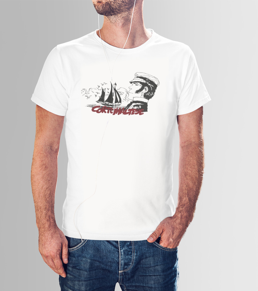 Corto Maltese Nautical Adventure Sailboat Captain T-Shirt