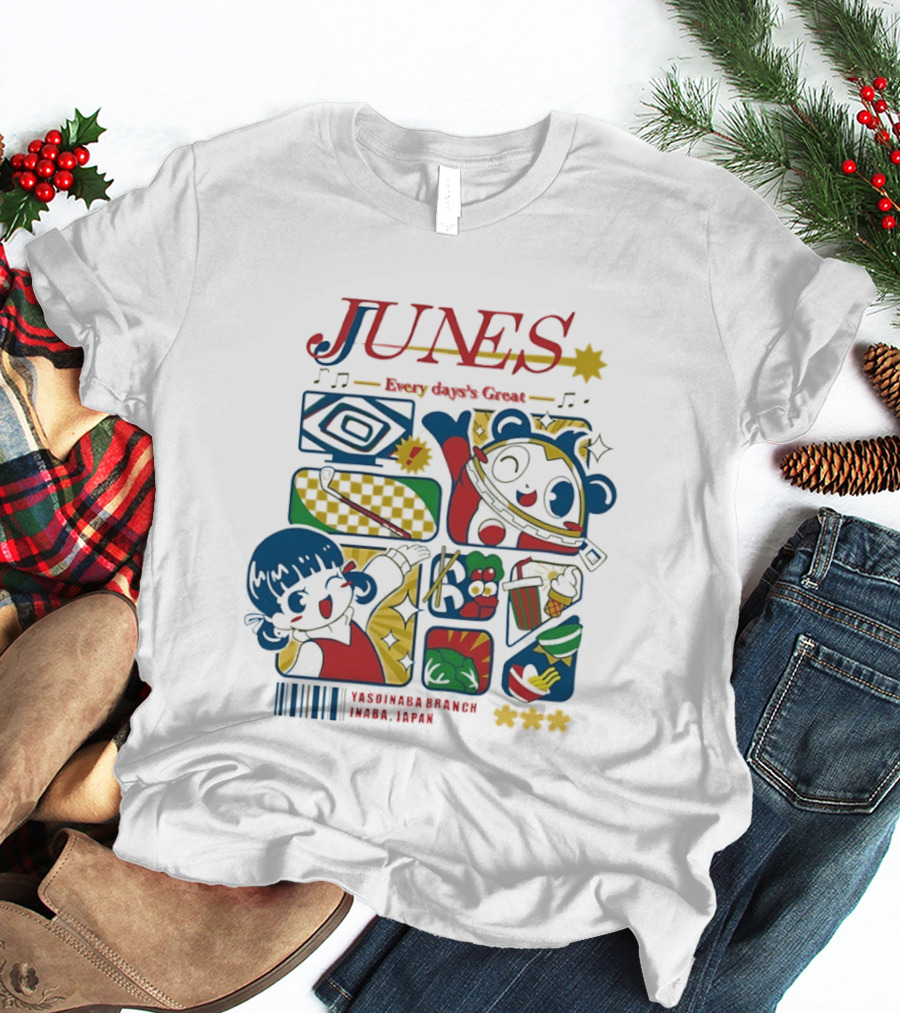 Junes Every Day's Great Nanako Dojima Teddie Persona 4 Inaba Japan Yasoinaba T-Shirt