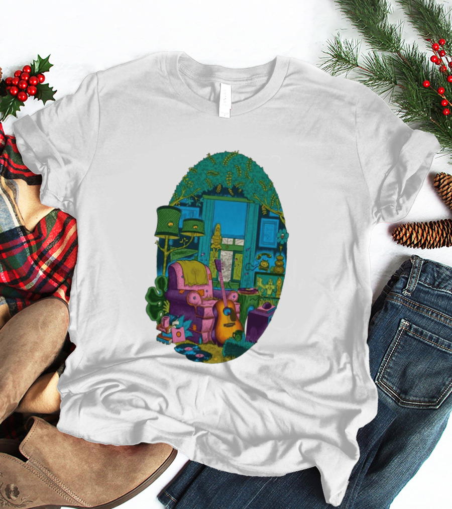 Trey Anastasio June 20 2026 Kleinhans Music Hall Buffalo NY Concert Acoustic Guitar Retro Living Room Aesthetic T-Shirt
