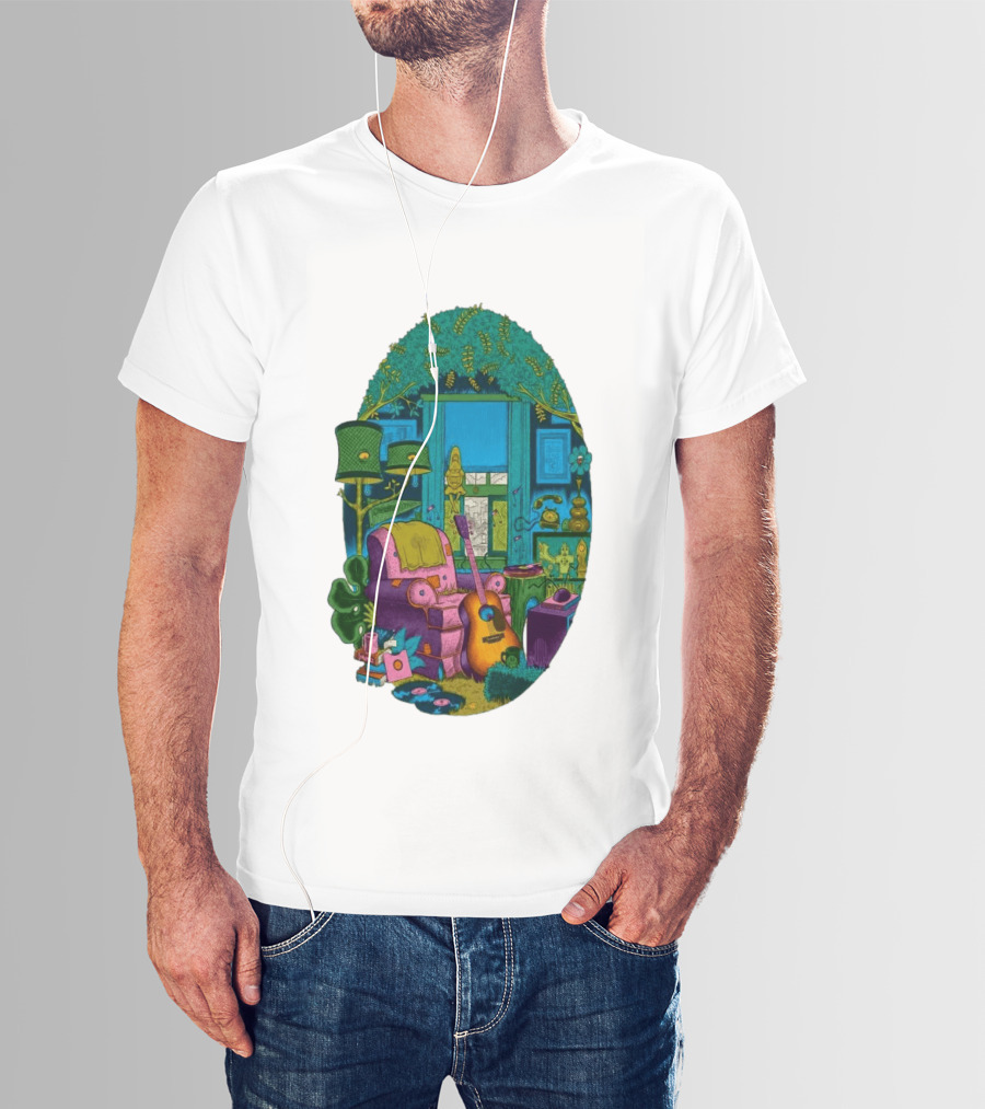 Trey Anastasio June 20 2026 Kleinhans Music Hall Buffalo NY Concert Acoustic Guitar Retro Living Room Aesthetic T-Shirt