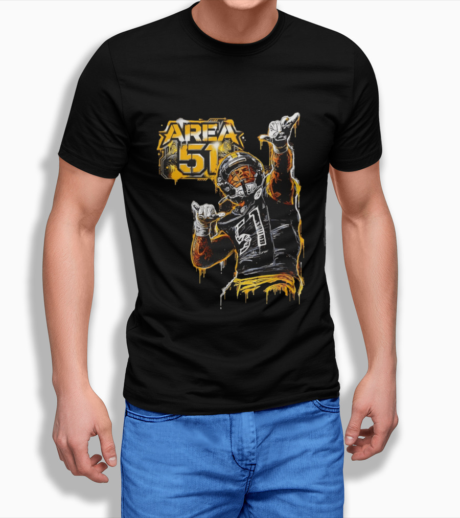 Area 51 Nick Herbig Pittsburgh Steelers Player Football 51 T-Shirt
