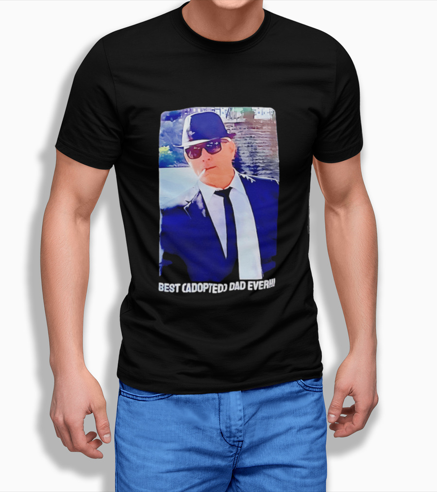 Blues Brothers Best Cadopted Dad Ever T-Shirt