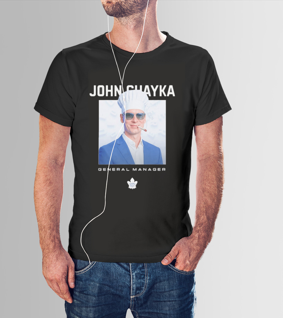 John Chayka Toronto Maple Leafs General Manager Chef Hat Smoking T-Shirt
