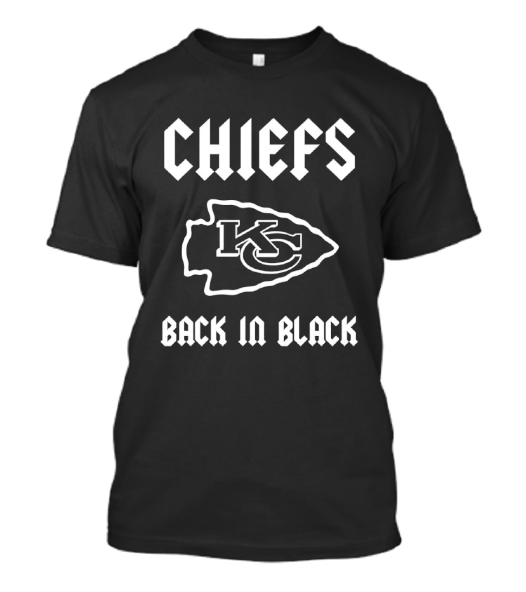 CHIEFS KC Back In Black Rugby T-Shirt
