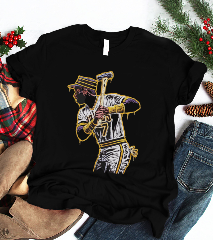 Roberto Clemente Pittsburgh Pirates Number 21 Baseball T-Shirt