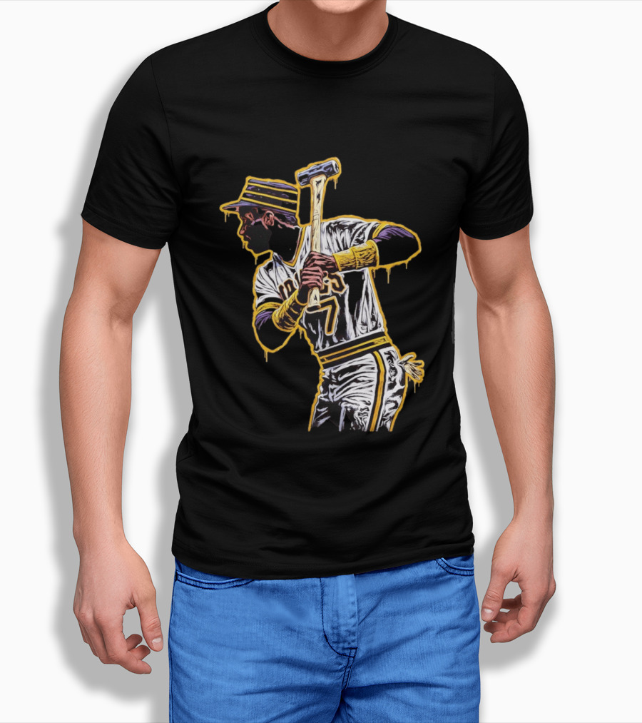 Roberto Clemente Pittsburgh Pirates Number 21 Baseball T-Shirt