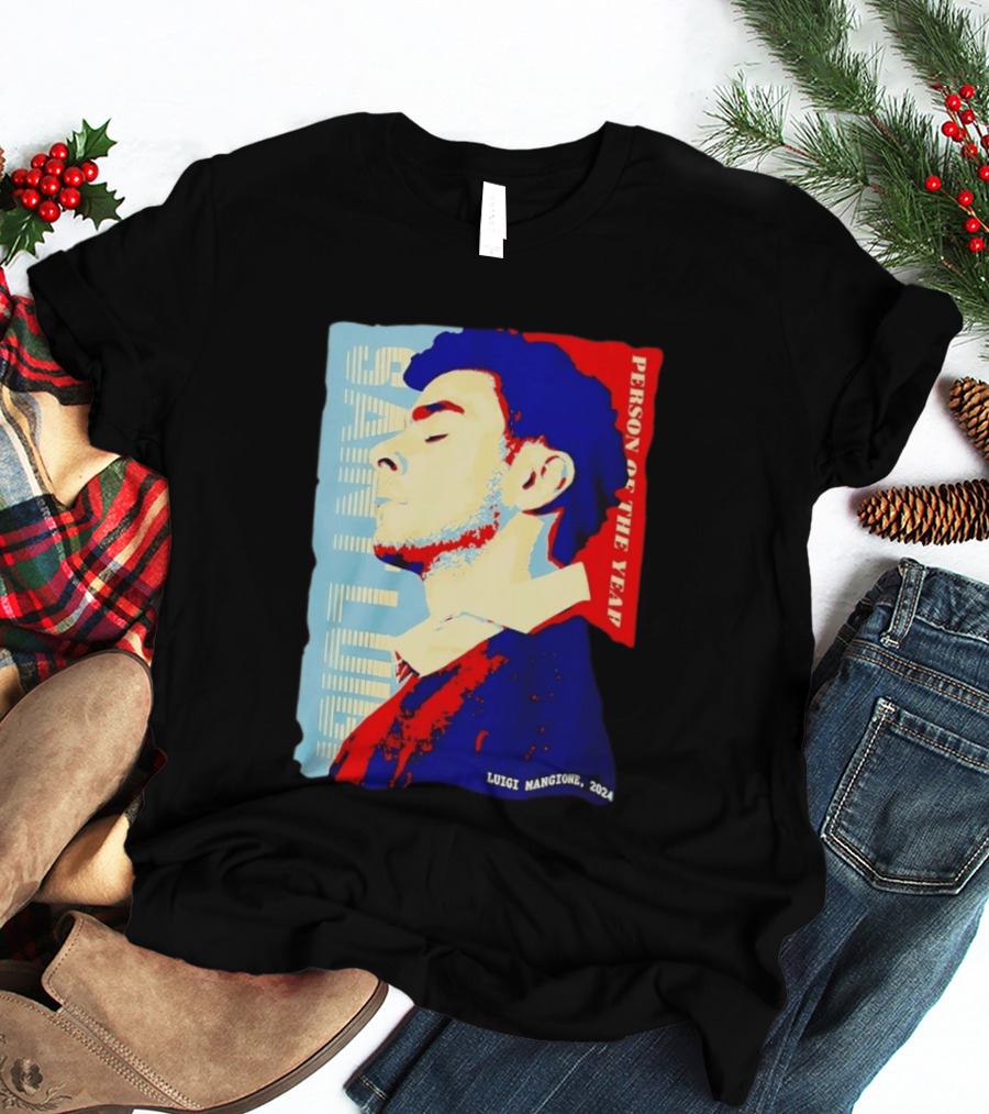 Saint Luigi Mangione 2024 Person Of The Year T-Shirt