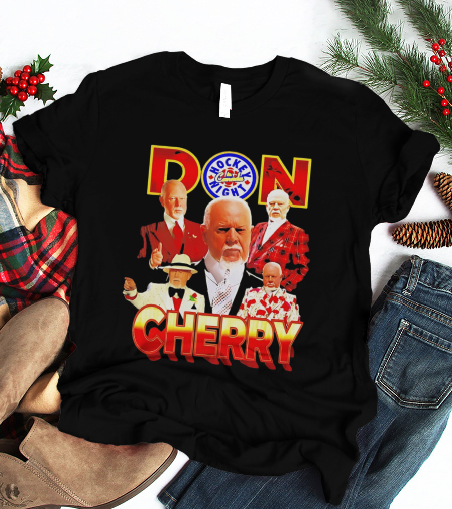 Don Cherry Iconic Suits Hockey Night In Canada Style Collection T-Shirt
