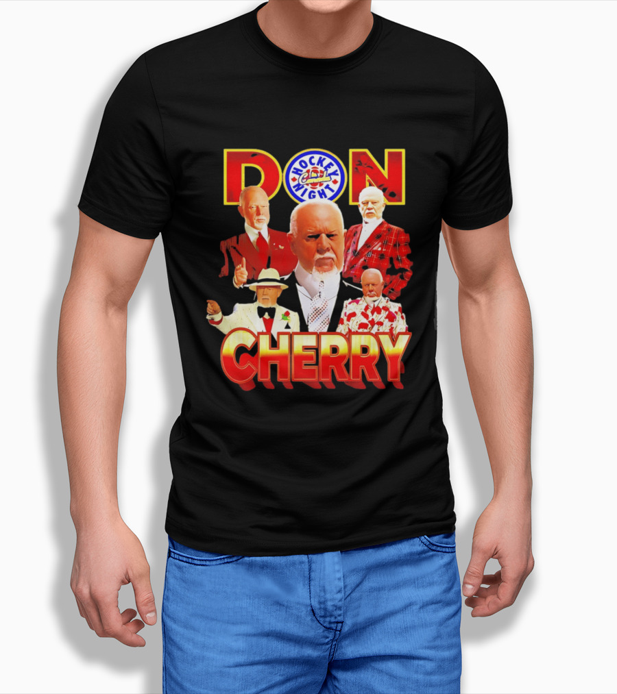 Don Cherry Iconic Suits Hockey Night In Canada Style Collection T-Shirt