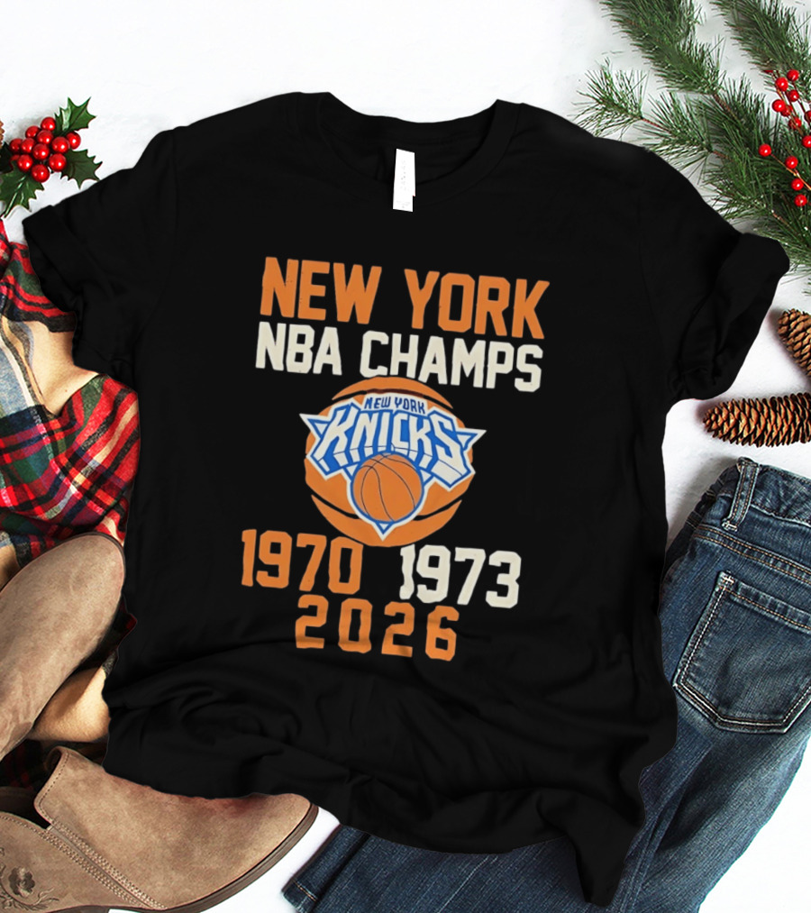 New York Knicks NBA Champs 1970 1973 2026 T-Shirt