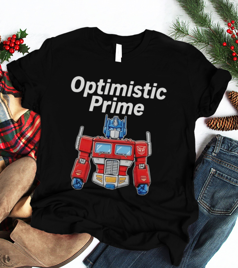 Optimistic Prime Transformers Iconic Robot T-Shirt