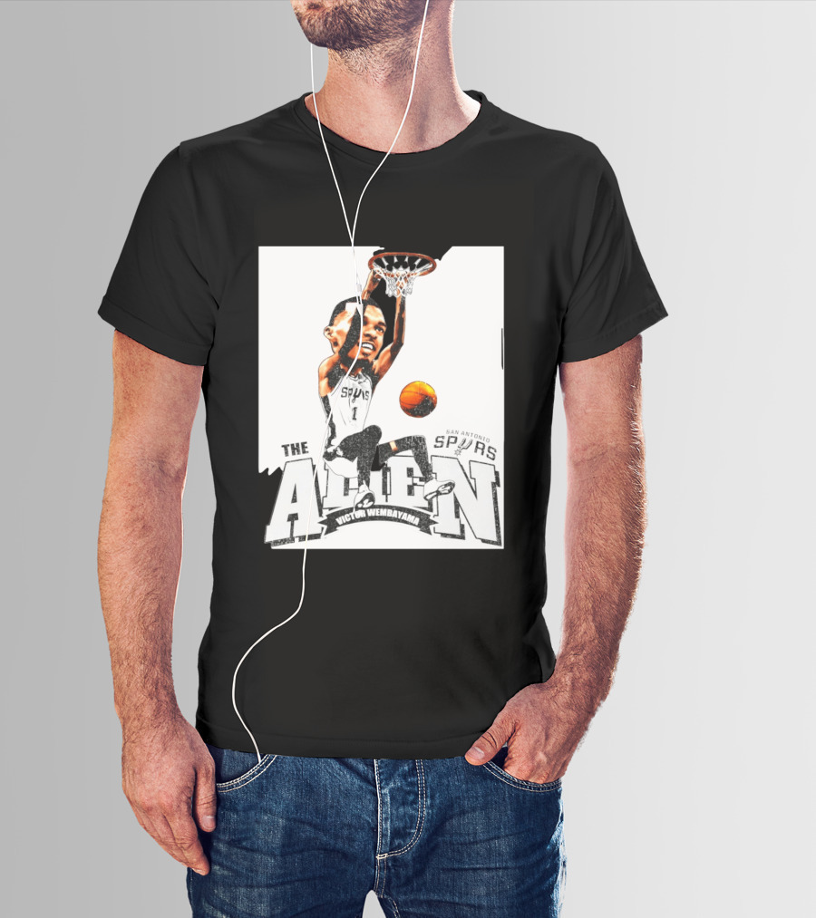 Victor Wembanyama The Alien San Antonio Spurs Basketball T-Shirt