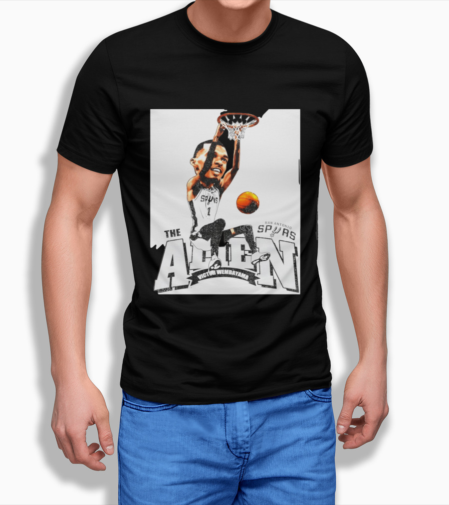 Victor Wembanyama The Alien San Antonio Spurs Basketball T-Shirt