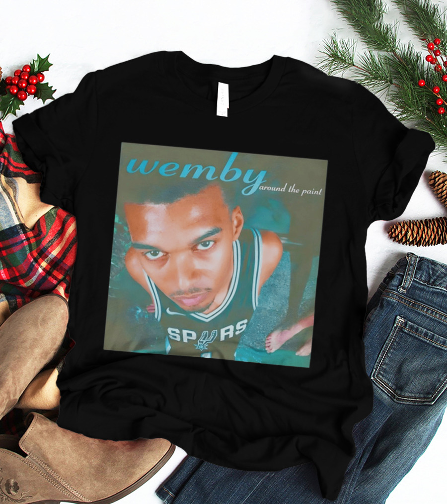 Wemby Around The Paint Victor Wembanyama San Antonio Spurs Basketball Fiesta 2026 T-Shirt