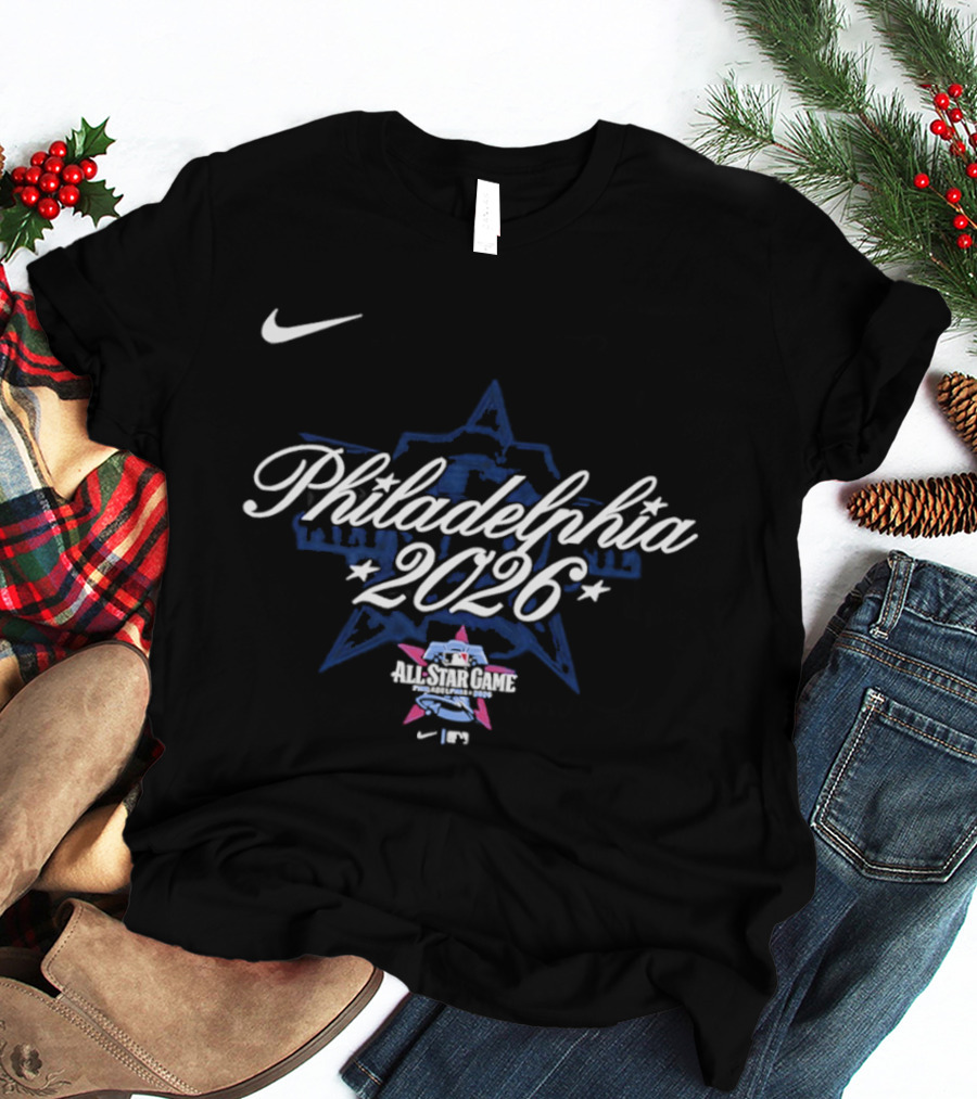 Nike Philadelphia 2026 MLB All Star Game Stars Liberty Bell T-Shirt