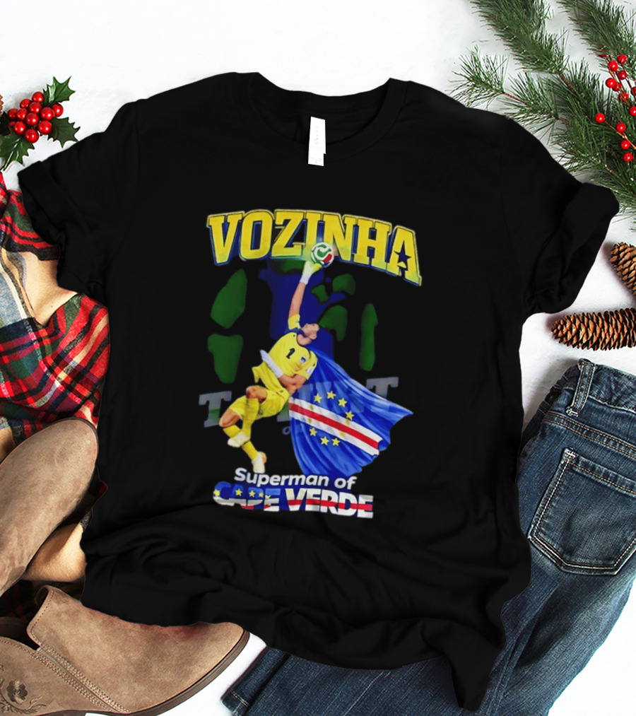 2026 Vozinha Superman Cape Verde Socer Hero T-Shirt