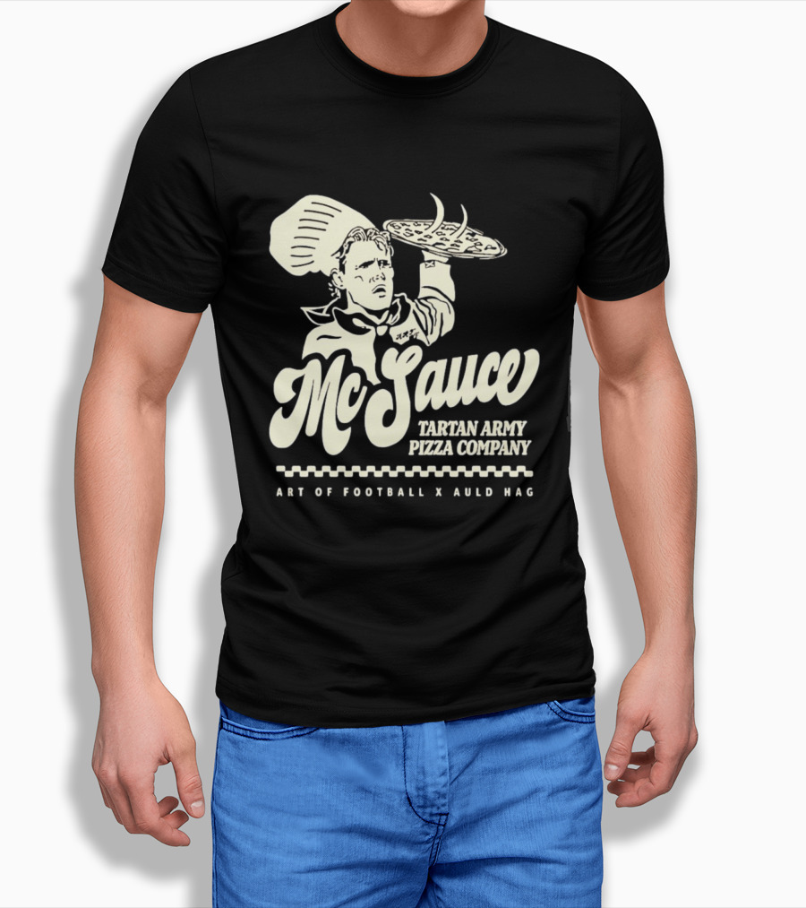 McSauce Tartan Army Pizza Company Art Of Football X Auld Hag T-Shirt
