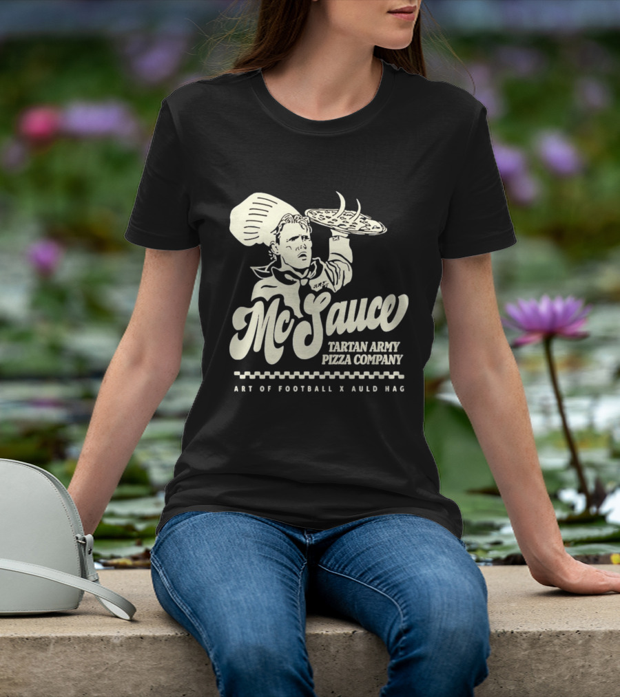 McSauce Tartan Army Pizza Company Art Of Football X Auld Hag T-Shirt
