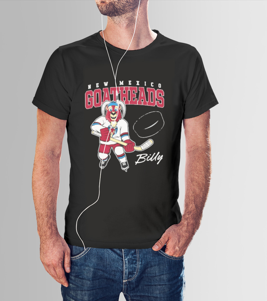 New Mexico Goatheads Billy Hockey T-Shirt