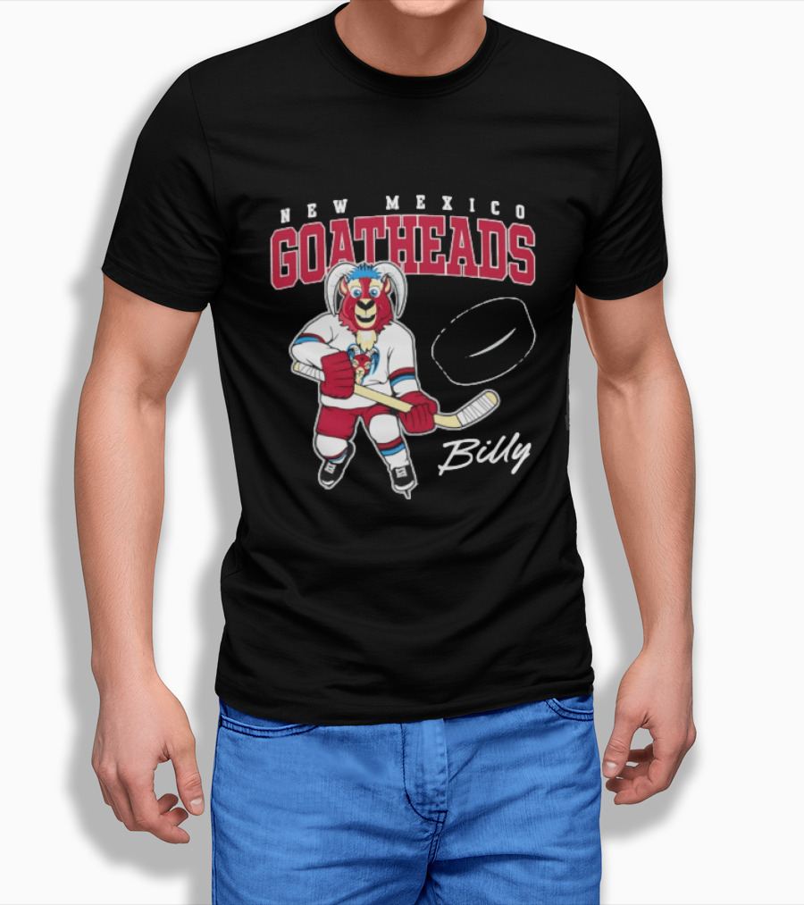New Mexico Goatheads Billy Hockey T-Shirt