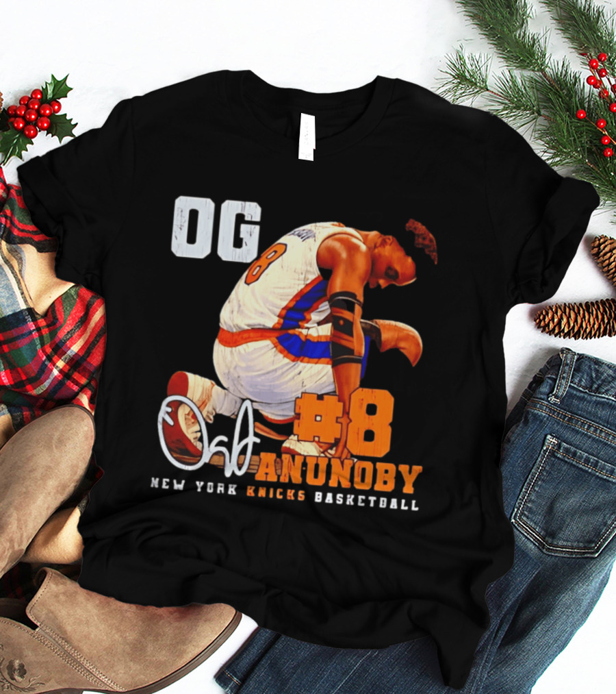 OG Anunoby Number 8 New York Knicks Basketball T-Shirt