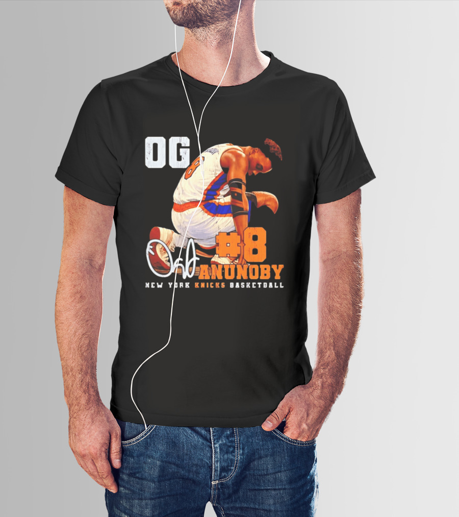 OG Anunoby Number 8 New York Knicks Basketball T-Shirt
