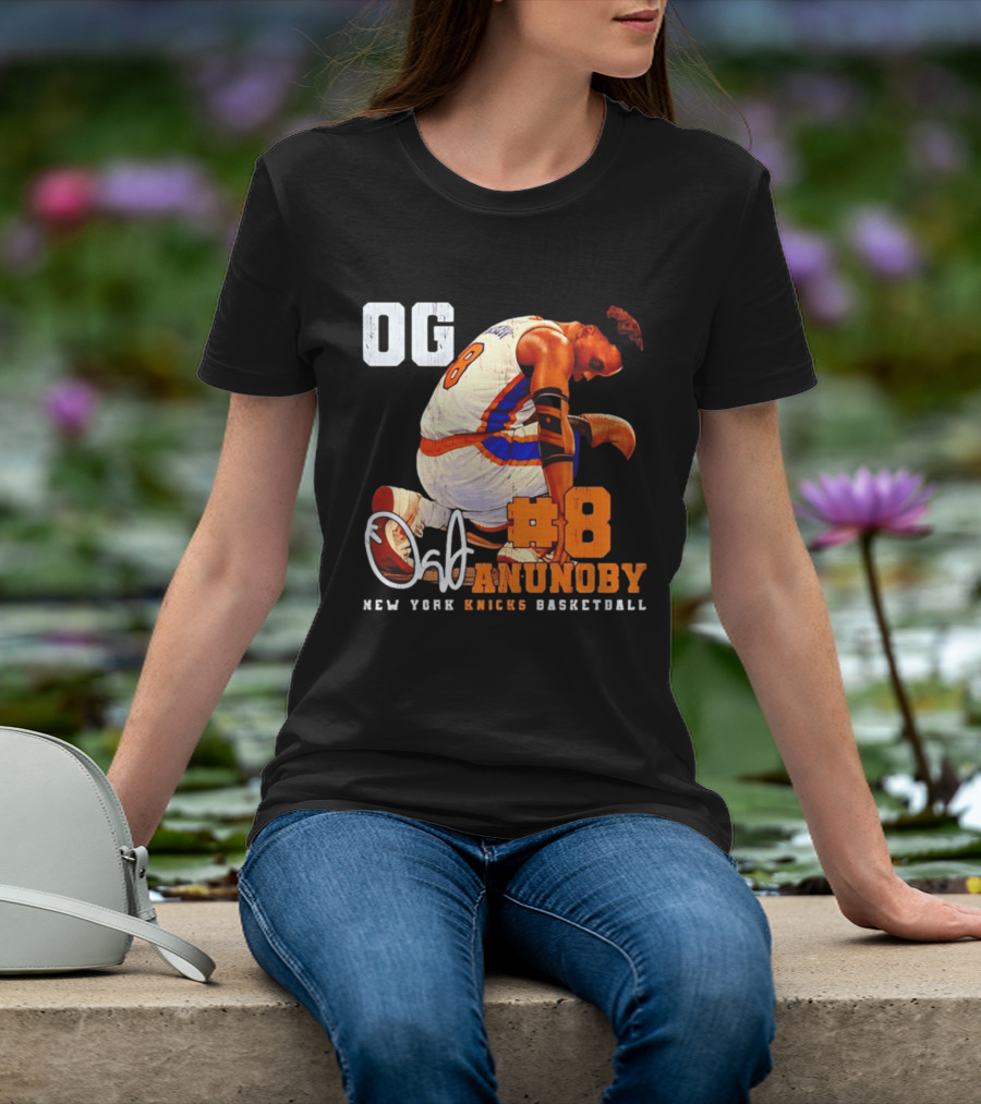 OG Anunoby Number 8 New York Knicks Basketball T-Shirt