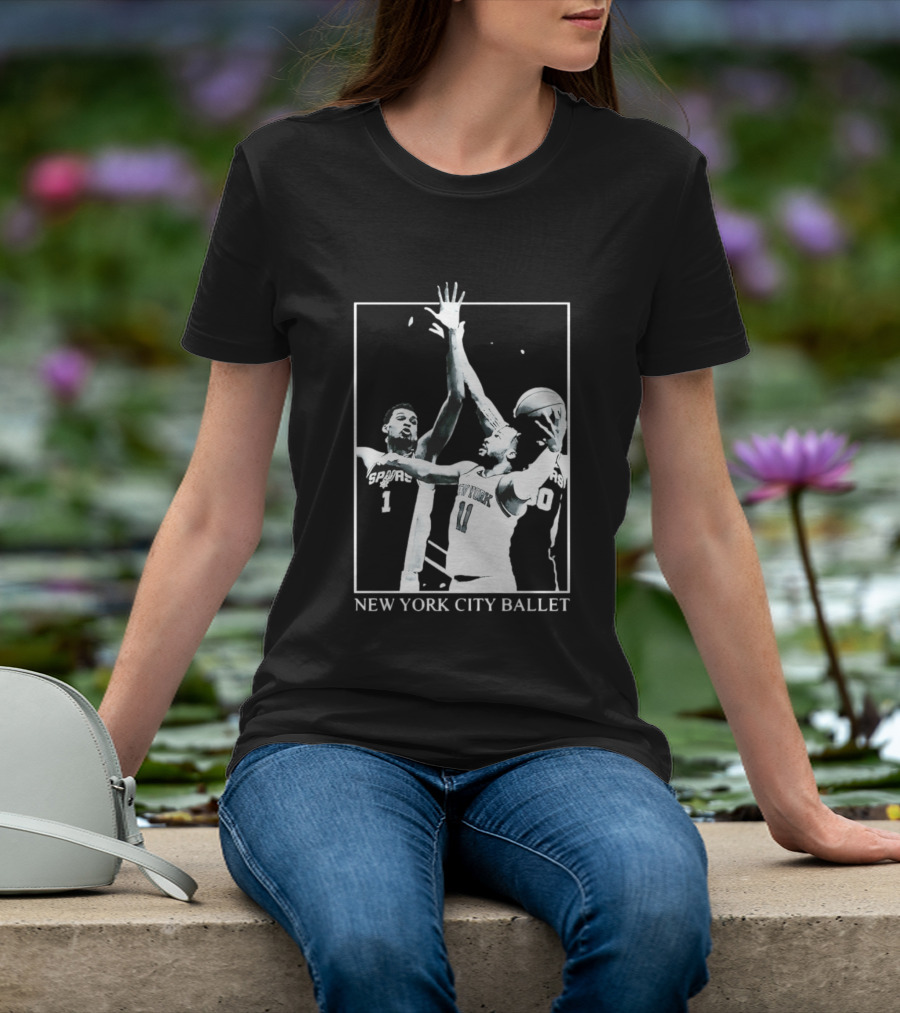 Jalen Brunson New York Spurs NBA Matchup Ballet Performance T-Shirt