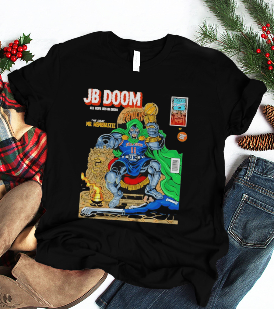 JB Doom New York Knicks 2026 NBA Champs The Death Of Mr. Wembtastic T-Shirt