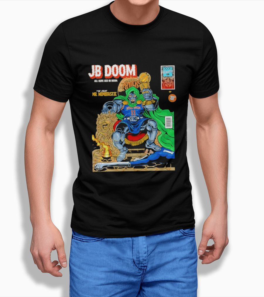 JB Doom New York Knicks 2026 NBA Champs The Death Of Mr. Wembtastic T-Shirt