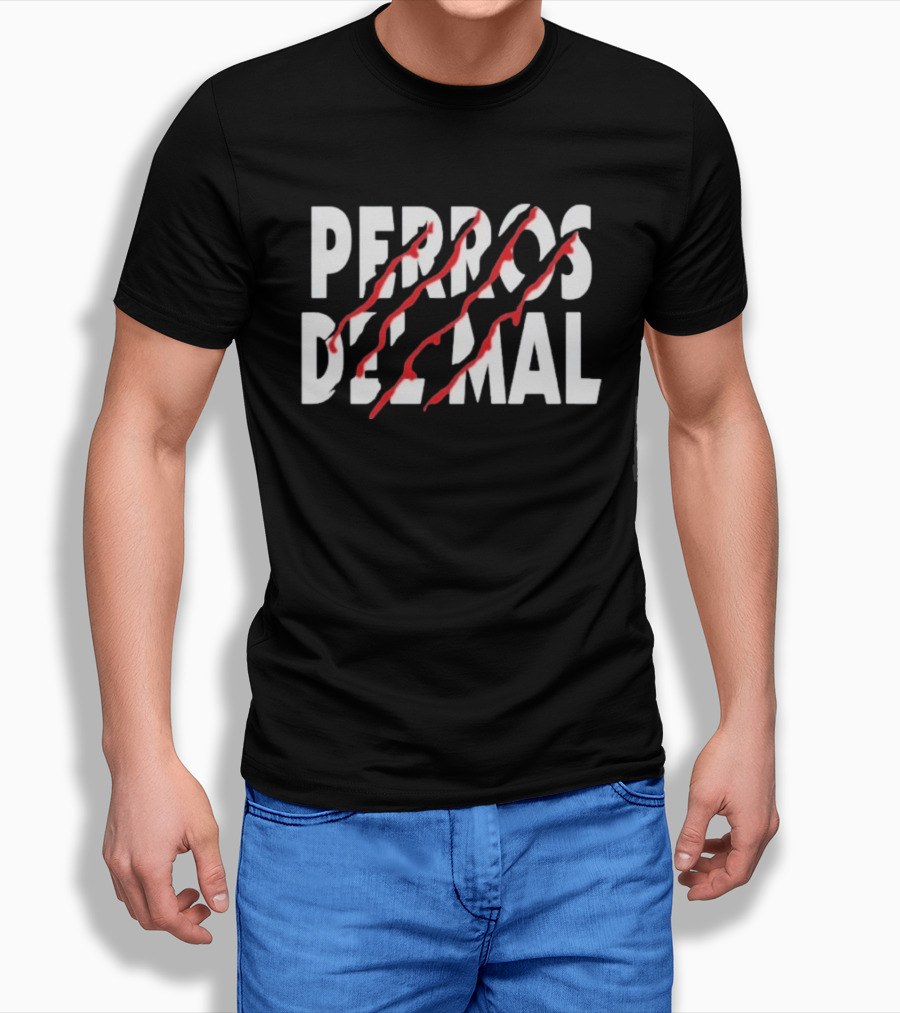 Perros Del Mal Scratch Red Claw Marks T-Shirt