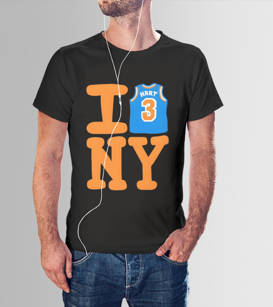 Josh Hart New York Knicks I Love NY 3 Basketball 2026 T-Shirt