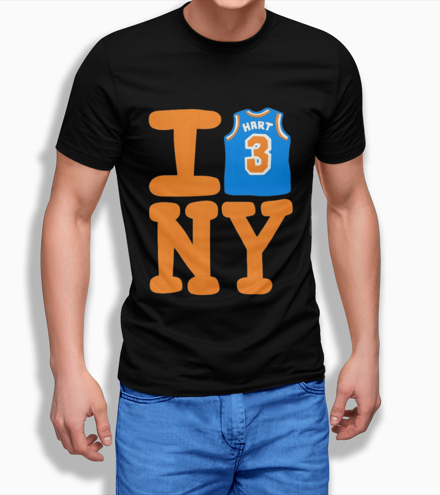 Josh Hart New York Knicks I Love NY 3 Basketball 2026 T-Shirt