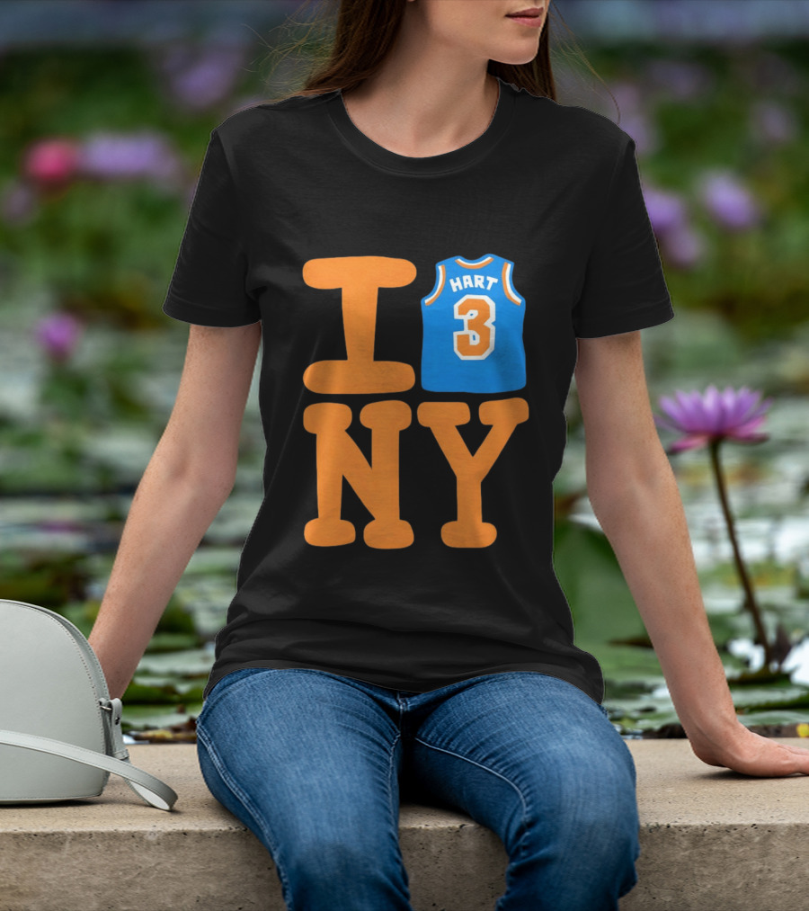 Josh Hart New York Knicks I Love NY 3 Basketball 2026 T-Shirt