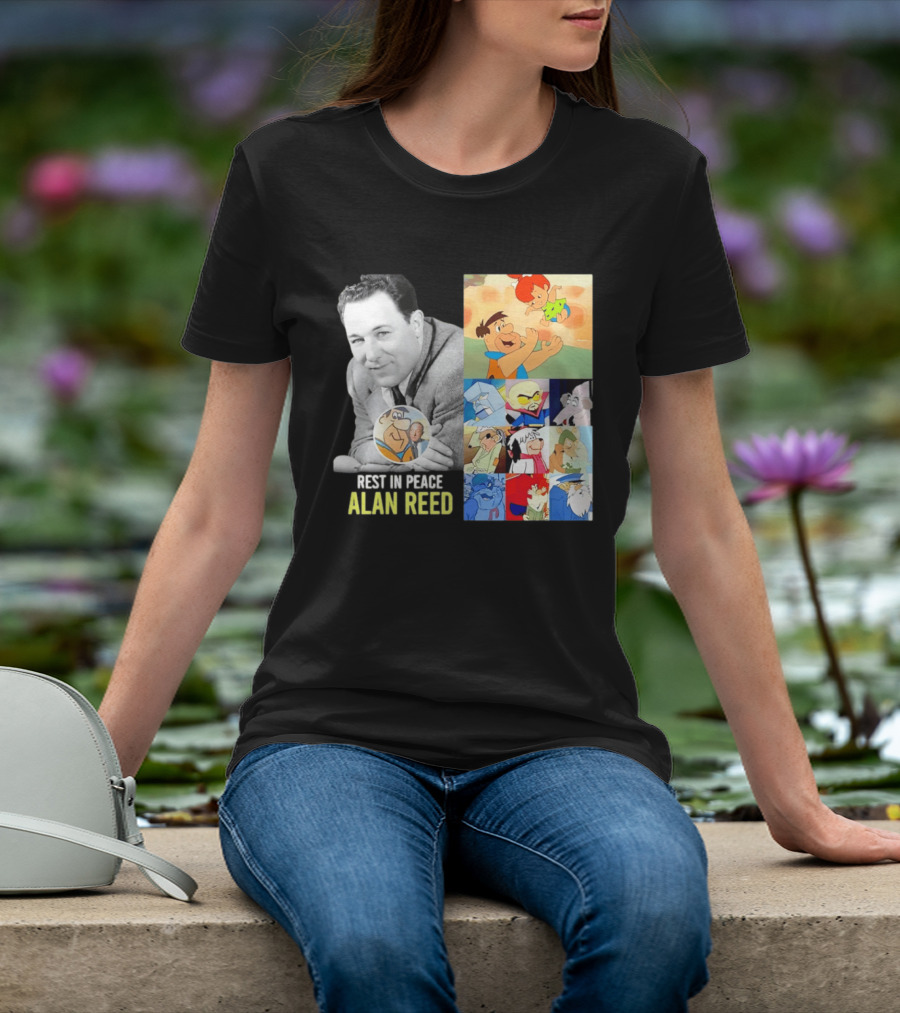 Rest In Peace Alan Reed Iconic Characters Montage Fred Flintstone Nostalgia T-Shirt