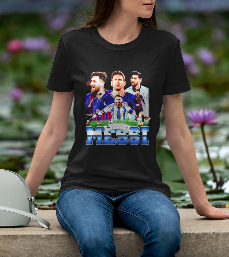 Lionel Messi Barcelona Paris Saint Germain Argentina Football Legend T-Shirt