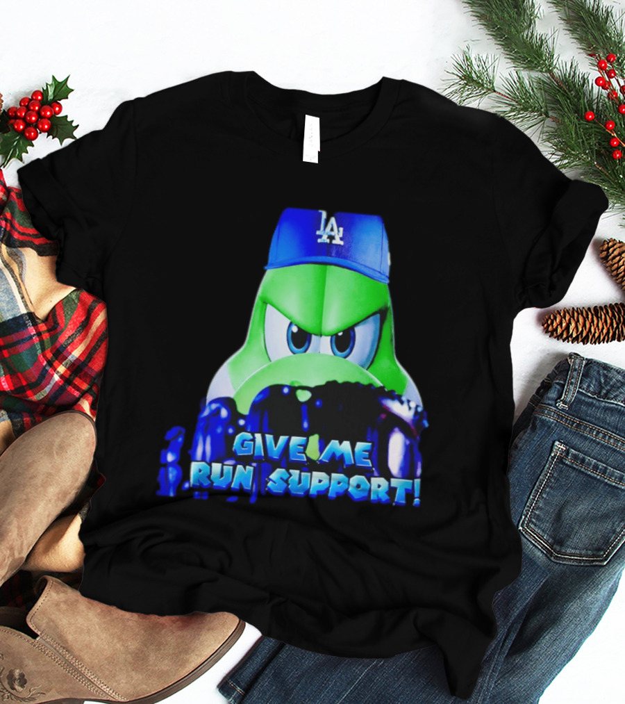 Los Angeles Dodgers Give Me Run Support Yoshi T-Shirt