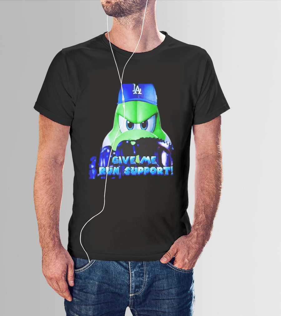 Los Angeles Dodgers Give Me Run Support Yoshi T-Shirt