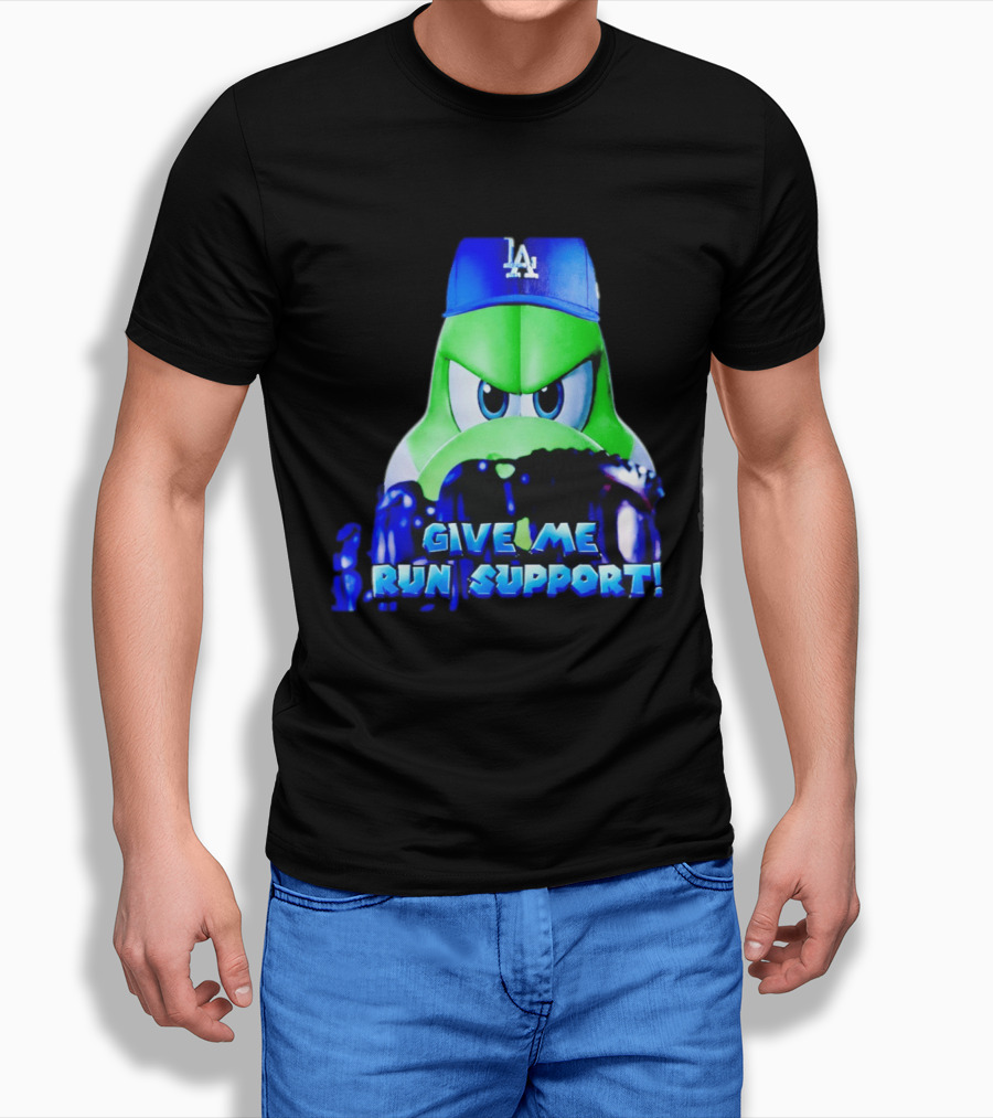 Los Angeles Dodgers Give Me Run Support Yoshi T-Shirt