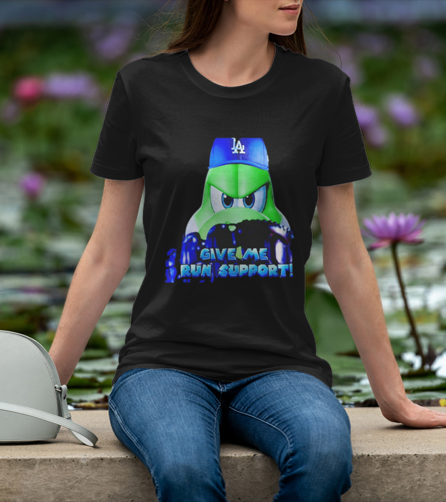 Los Angeles Dodgers Give Me Run Support Yoshi T-Shirt