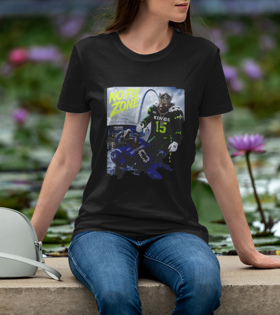 No Fly Zone Kings 15 Defeat Battlehawks The Dome At America's Center T-Shirt